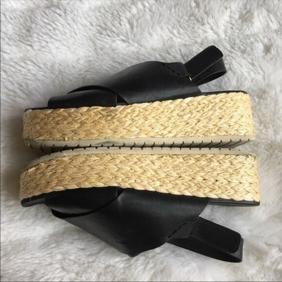 Vince Jesson Leather‎ Espadrille Platform Sandals - Picture 4 of 12